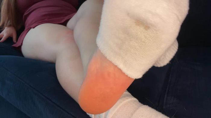 Cover 2 Greedy Emma - Goddess Sock Worship - Foot Feet Fetish Sweaty Stinky Smelly Dirty Gym White Socks Verbal Humiliation - Full HD/MP4