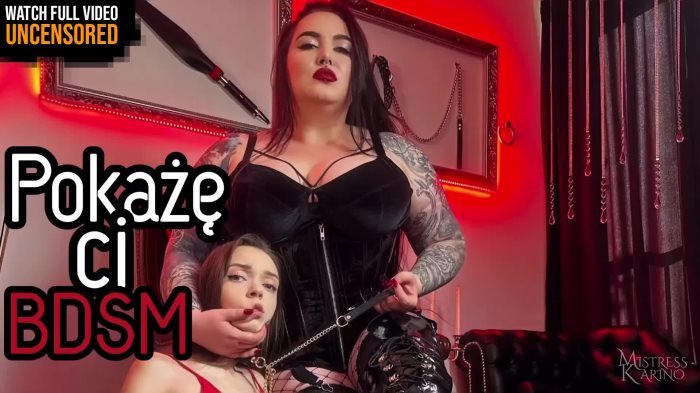 Cover 2 MistressKarino - I will show you how BDSM looks like - Polish Language | Mistress Karino, Ledanaja - Full HD/MP4