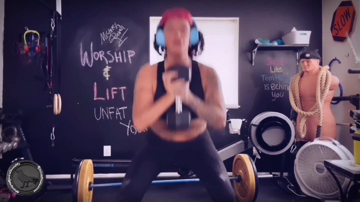 Cover 4 MistressRavenFD - WORSHIP AND LIFT - YOUR FIRST DAY TO GETTING UNFAT - Full HD/MP4