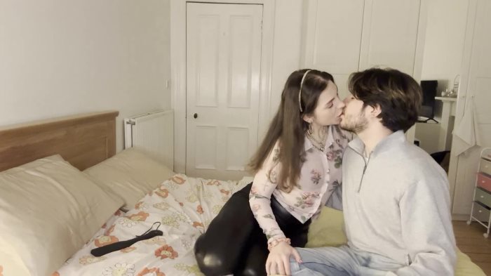Cover 2 OrvalinaXJaco - Teasing Him with my Big Ass in Shiny Leggings - Full HD/MP4