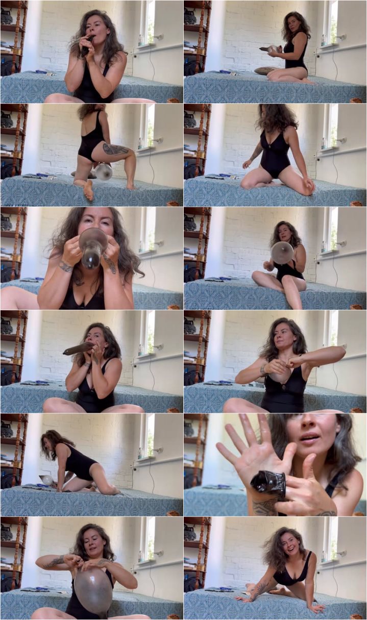 Screenlist forgetmenot - Inflate And Pop Black Condoms In Size Xxl - Full HD/WMV