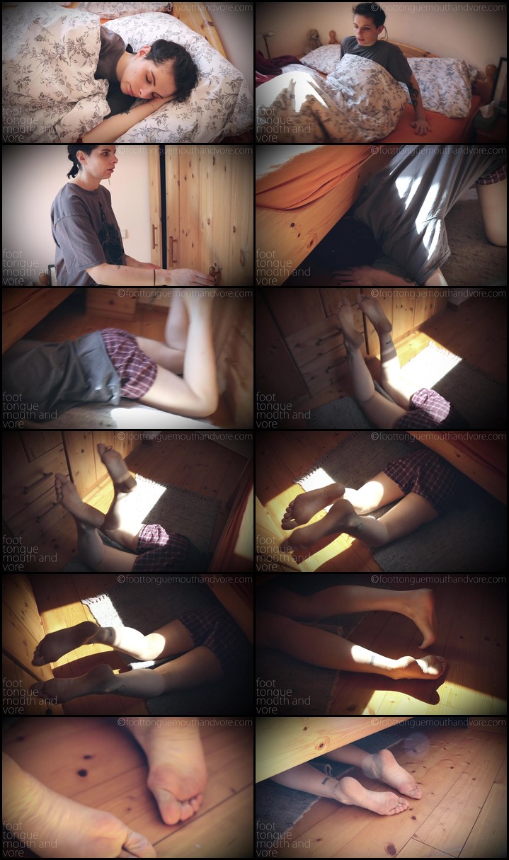 Don'T Look Under The Bed! (Hidden Monster Vore) - Foot Tongue Mouth and Vore - FullHD/MP4 Screenlist