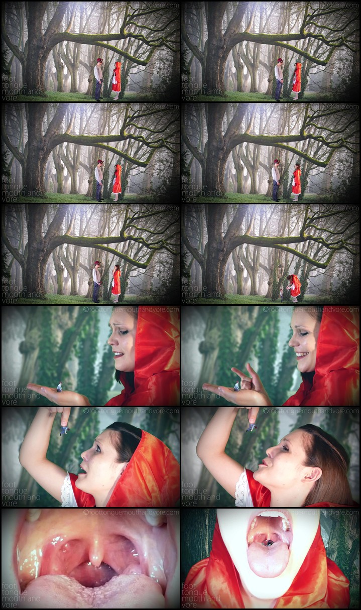'Little' Red Riding Hood &The Pathetic Wolf (Vore Sfx) - Foot Tongue Mouth and Vore - FullHD/MP4 Screenlist